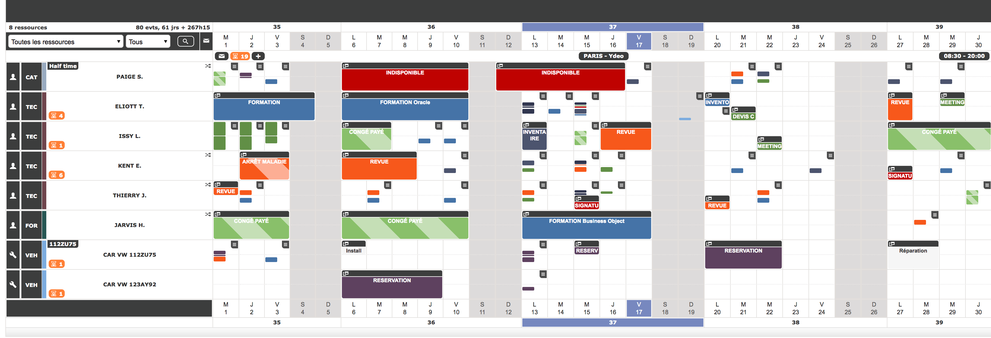 Logiciel De Gestion De Planning Du Personnel En Ligne Netside Planning 3526